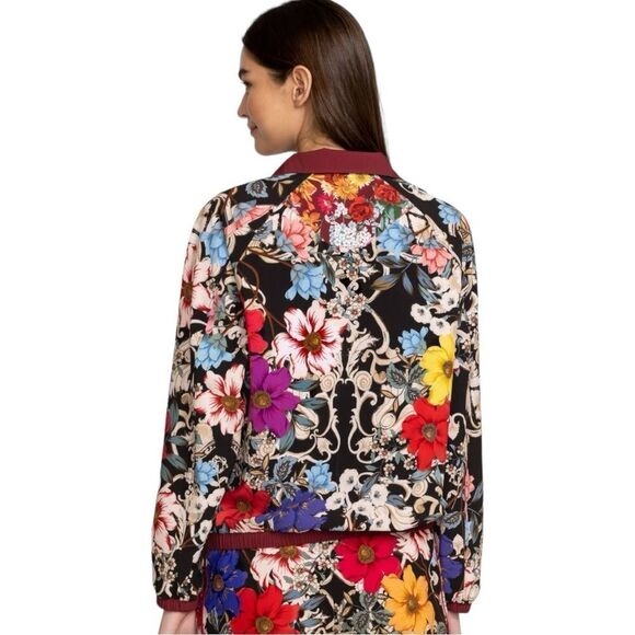 Johnny Was ARCHIBAL MOCK NECK PULLOVER JACKET SMALL NEW WITH TAGS $375 floral - Picture 4 of 7